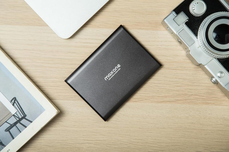 Max one 1TB Ultra Slim Portable External Hard Drive HDD USB 3.0 Compatible with PC, Laptop, Charcoal Grey - Image 5